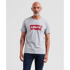 Levi's Men's Classic Fit Short Sleeve Batwing
Logo Crew Neck T-Shirt Lig…